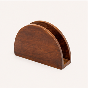 Porta Servilletas de Madera de Sheesham Hecho a Mano con Incrustaciones Florales Exquisitas, Soporte de Madera Sólida de Lujo para Servilletas, para Mesa de Comedor o Restaurante - Product Image 2