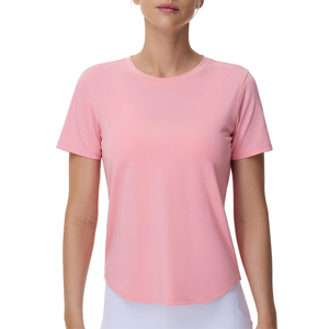 Blank <b>Color</b> OEM Serviced Custom Design Women T <b>Shirts</b> Plus Size Quick Dry Breathable Summer Wear Women T <b>Shirt</b> - Product Image 3