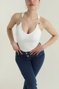 Camiseta sin mangas de diseño de moda para mujer, chaleco con logo personalizado único, patrón sólido, talla grande, informal, transpirable, camiseta sin mangas para mujer de talla grande - Product Image 2