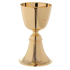 Cáliz Cristiano Tradicional de Metal, Vaso de Comunión para Culto Religioso y Servicios de Altar - Product Image 4