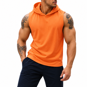 Sudadera sin Mangas para Hombre, 300gsm, Felpa de Algodón, Ropa Deportiva para Entrenamiento, Fabricante de Ropa Deportiva de Marca Privada, Sudaderas sin Mangas - Product Image 1
