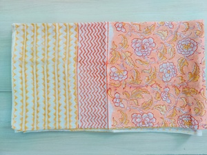 Écharpe en coton 100% imprimée à la main de Jaipur, écharpe traditionnelle artisanale de Jaipur, écharpe respirante, écharpe bohème chic, écharpe en coton doux faite à la main - Product Image 3