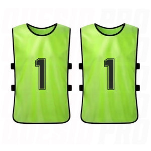 Último Diseño en Ropa Deportiva, Petos de Fútbol de Malla, Chaleco de Entrenamiento de Material Sólido, Jersey de Práctica Ligero y Transpirable para Equipos de Fútbol - Product Image 1