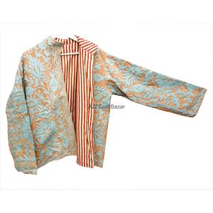 เสื้อแจ็คเก็ตคอร์ดูรอยปักลายซูซานี  รักษ์โลก  แบบยูนิเซ็กซ์  ผ้าคอร์ดูรอยปักลาย  ซับในผ้าฝ้าย 100%  ปักโลโก้ตามสั่ง  แบบเย็บติด - Product Image 3