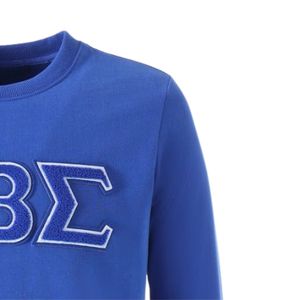 เสื้อคอกลมผ้าเชนิลล์พิมพ์ลาย Phi Beta Sigma สำหรับผู้ชาย สวมใส่สบาย ผ้าคุณภาพพรีเมียม เสื้อผ้าสำหรับสมาคมพี่น้องชาวกรีก ชุดลำลอง - Product Image 5