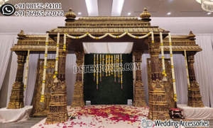 Auspicioso mandap de boda del sur de la India, el mejor mandapam de Kalyana para bodas tradicionales, mandap de boda Maharaja en Irlanda. - Product Image 5