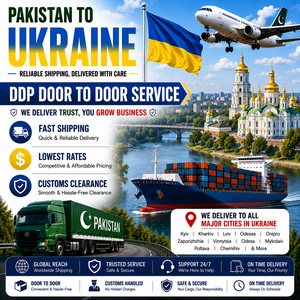 บริการขนส่งสินค้าจากปากีสถานไปยูเครน แบบ DDP Door to Door ขนส่งทางอากาศ ขนส่งทางทะเล พร้อมบริการพิธีการศุลกากร - Product Image 1