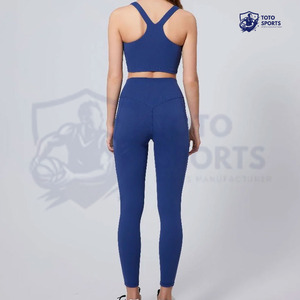 Ensemble de yoga pour femmes de haute qualité, confortable, à taille élastique fine, pour la course à pied et le fitness, léger, doux, respirant, personnalisé - Product Image 2