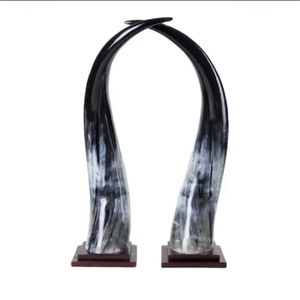 Cuerno de Bebedero Hecho a Mano de Cuerno de Búfalo, Forma Redonda, Temática Animal, Tallado Artístico, Coleccionable, Decorativo, Pulido, Impermeable - Product Image 3