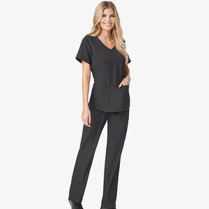 OEM LEDBURY INTERNATIONAL Lightweight 72%Polyester/21%Rayon/7%Spandex Worsted Fabric Short Sleeve Women's <b>Scrub</b> <b>Tops</b> Needle - Product Image 6