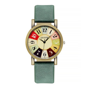 9814 Juego de Regalo de 2 Piezas de Reloj y Brazalete, Relojes de Mujer de Cuero Vintage de Lujo con Brazaletes - Product Image 6