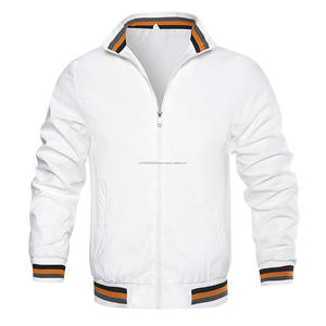 Chaqueta deportiva larga para hombre europea y americana de color sólido de talla grande delgada para exteriores - Product Image 6