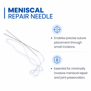 Aguja de Reparación Meniscal, Aguja de Sutura Quirúrgica para Reparación Ortopédica de Rodilla - Product Image 2