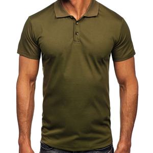 Polos ajustados y rentables de alta venta para hombre, camiseta de talla grande de tela de punto con logotipo bordado personalizado de alta calidad para hombre - Product Image 4