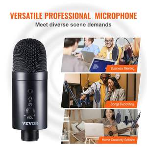 Professionale 192kHz/24-bit Kit microfono USB a condensatore braccio braccio Stand Pop filtro montaggio Shock pulsante Mute cuffie Jack per - Product Image 6