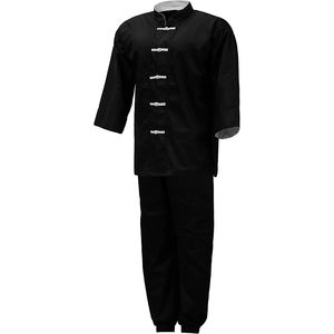 Combinaisons et uniformes de Kung Fu 100% coton, personnalisables avec logo, légères, respirantes, séchage rapide, couleur unie, vente en gros, OEM ODM - Product Image 3