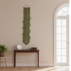 Organizador de Gorras de Macramé Estilo Bohemio para Colgar en la Pared, con 7 Niveles Multicolor, Estante de Almacenamiento para Decoración de Entrada - Product Image 5