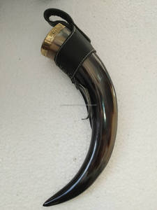 Best Quality Viking Drinking Horn Polished Ox Horn <b>Powder</b> Animal <b>Style</b> Wedding Party Natural Craft Effective Prices - Product Image 5