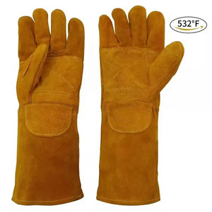 Wholesale Price Working Gloves Hot Sale Rigger Safety Work Gloves Top Quality Cow Split Leather Welding Glove for Industrial Use - Product Image 1