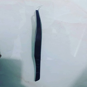 Sholifas ST-M011087 Eyelash Extension Tweezers C-Shaped Serrated Tip Stainless Steel Curved Precision Custom Logo 3D Eyelash - Product Image 3