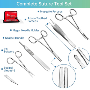 Perfect Suture Practice Kits Use In Home And Hospital For First Aid, Best Quality Suture Kits Manual Steel Surgical Instrument - Product Image 6