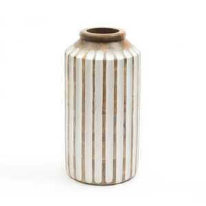 Vase à fleurs rustique en bois brut, pot en bois massif à écorce naturelle, urne en bois sculptée à la main de style vintage, décoration de table de style campagnard, artisanat - Product Image 4