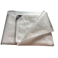 Bâche en PE tissée Leno unie, imperméable et traitée anti-UV, pour serres agricoles et usage industriel