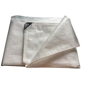 Durable Leno PE Tarpaulin-Water Resistant UV Treated Heavyweight Fabric for Home Textile <b>Curtains</b> Shade Netting Building Site - Product Image 1