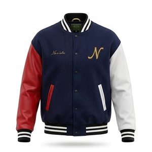 Custom Luxury Black Varsity <b>Jackets</b> <b>Jacket</b> Men Leather Sleeve Letterman Varsity <b>Jacket</b> for Men - Product Image 3