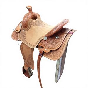 Selle d'équitation anglaise artisanale en cuir véritable, personnalisable, avec arbre en bois durable, équipement d'équitation européen - Product Image 4