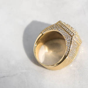 Luxury Iced Out Moissanite Diamond <b>Statement</b> <b>Ring</b> in 925 Sterling <b>Silver</b> Hip Hop Bling Men <b>Ring</b> Gift for Him Anniversary Jewelry - Product Image 4