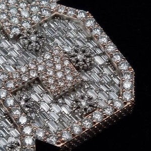 Luxury VVS Mossanite Diamond <b>Pendant</b> Iced Out Hiphop Jewelry Two Tone <b>Initial</b> Letter 925 Sliver Hiphop Custom Moissanite <b>Pendant</b> - Product Image 4