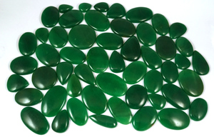 Cabujón de Aventurina Verde Natural de Alta Calidad, Forma Ovalada Lisa, Gema Suelta para Joyería, Gemas al por Mayor - Product Image 1
