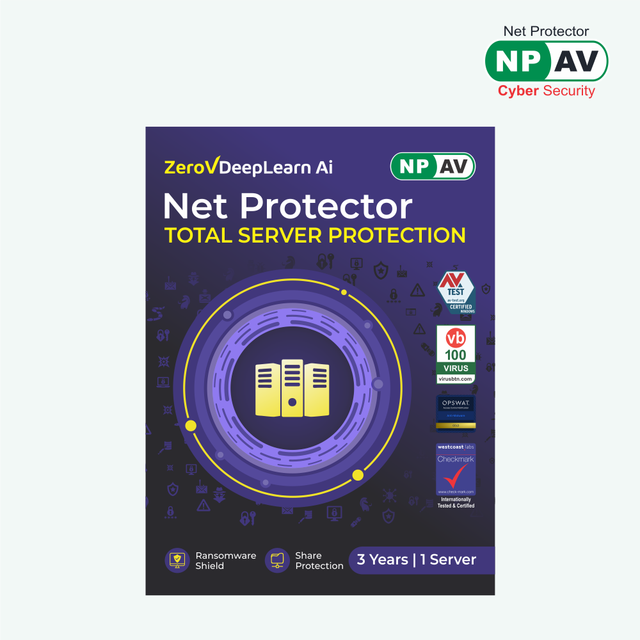Net Protector Total Security 2026 Server Edition 1 User 3 Year Data Protection Antivirus (In Stock Email Delivery 1 Hour No CD)