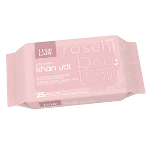 Toallitas Húmedas Femeninas Vietnam Luck Lady, 25 Unidades, Alta Calidad, Sin Tejido, Aroma Natural, Extra Suaves, Cuidado Íntimo Diario - Product Image 1