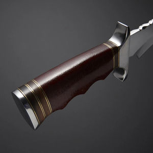 Cuchillos Bowie para Acampar, Cuchillo de Supervivencia de Acero Inoxidable para Exteriores, Cuchillos Bowie de Hoja Fija, Herramienta para Caza y Campamento al Aire Libre - Product Image 3