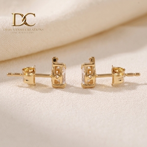 Elegantes Pendientes Étnicos de Oro Amarillo Sólido de 14 Quilates con Diamantes Cultivados en Laboratorio Certificados por IGI para Mujer, Corte de Pera Brillante, Joyería Personalizada - Product Image 3
