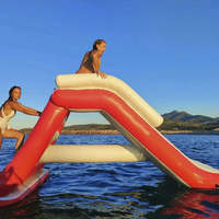 Toboggan aquatique gonflable pour planches de SUP et plateformes flottantes - Accessoire de jeu aquatique portable à double usage