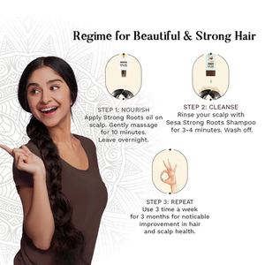 <b>Hair</b> strengthening shampoo and conditioner ayurvedic strong <b>roots</b> formula nourishing hydrating scalp care smooth shiny healthy - Product Image 4