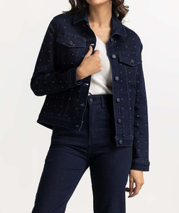 Nueva Chaqueta Vaquera de Verano para Mujer, Estilo Vintage, Lavado Azul, Diseño 3D, Personalizada, de Mezclilla Desgastada - Product Image 2
