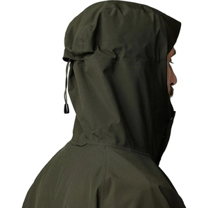 Men's Waterproof Hooded Windbreaker <b>Jacket</b> Color Blocking Half Zip Long Sleeve Casual Autumn Outerwear - Product Image 3