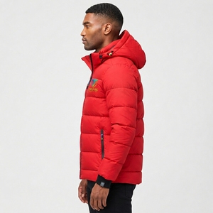 Customized Casual Winter Puffer <b>Jacket</b> Stand Woven Solid-Pattern 100% Polyester Polyester-Lined Wholesale Bulk Sale OEM New - Product Image 3