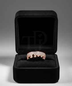 แหวนฮิปฮอปประดับเพชรแบบ Iced Out วัสดุเงินแท้ 925 หรือทอง 10K 14K เครื่องประดับหรูหราสำหรับผู้ชาย เหมาะสำหรับงานปาร์ตี้ - Product Image 2