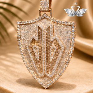 Custom <b>Name</b> Pendant with Cuban Link <b>Chain</b> VVS Moissanite Hip Hop Jewelry Gift for Men - Product Image 2