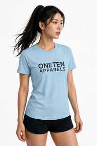 เสื้อยืดผู้หญิงฤดูร้อน สีกรมท่า ผ้าฝ้ายนุ่ม สวมใส่สบาย แขนสั้น ระบายอากาศได้ดี คุณภาพสูง ปรับแต่งได้ แฟชั่นเสื้อผ้า - Product Image 2