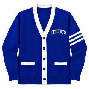 Crea tus propios suéteres de cuello en V de alta calidad con logotipos de hermandades/fraternidades/escuelas/colegios/universidades, cárdigans tejidos - Product Image 3