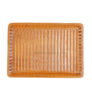 Hot Selling 2026 Eco-Friendly Hand-painted Epoxy Resin Blue Ocean Wood Coaster <b>Set</b> for Kitchenware From Vietnam Manufacturer - Product Image 6