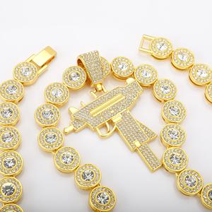 Colgante de Diamante con Forma de Pistola Personalizado, Joyería de Diamante de Corte Brillante de Lujo, Certificado IGI, Colgantes y Dijes de Plata S925 Estilo Hip Hop - Product Image 6
