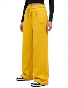 กางเกงวอร์มขายาวทรงตรงสำหรับผู้หญิง เอวกลาง มีเชือกผูก สีพื้น สวมใส่สบาย ทรงหลวม ความยาวเต็มตัว กันน้ำสำหรับฤดูหนาว - Product Image 2