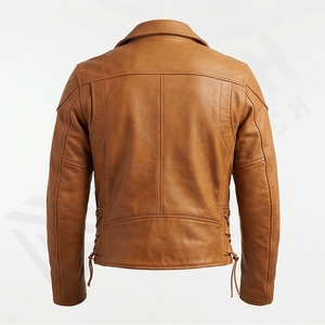 Veste en cuir pour homme NAI-0450A, vêtements de moto tendance, vêtements de motard élégants, équipement de protection pour la conduite, couleur personnalisée - Product Image 2
